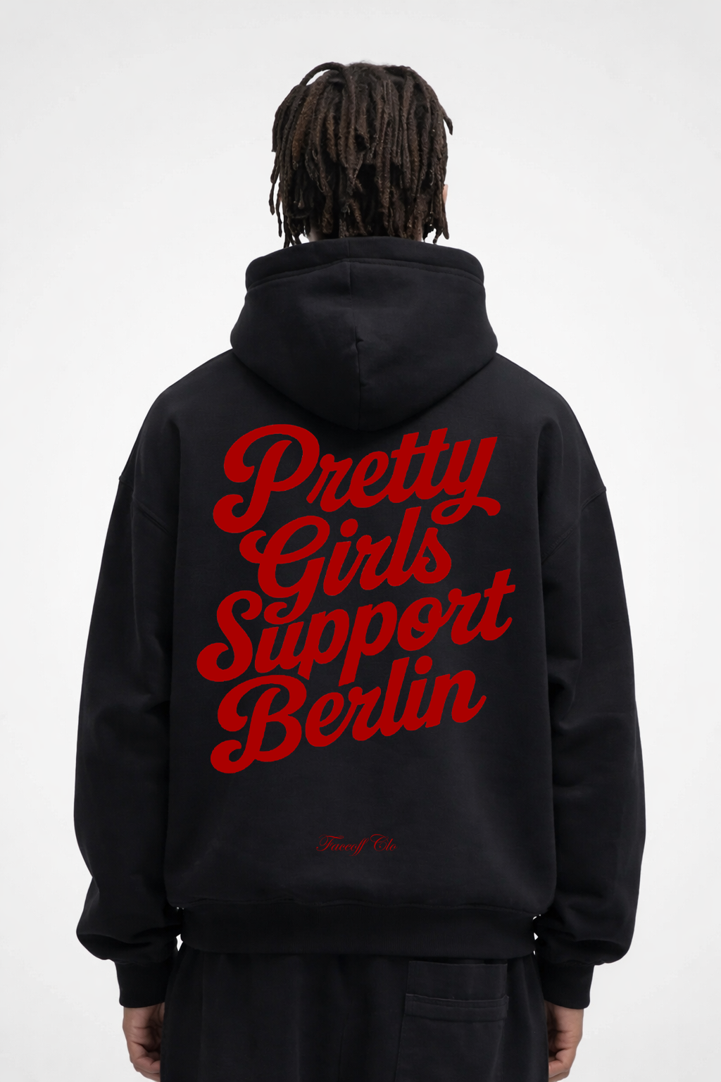 Oversized Hoodie Pretty Girls Support Berlin