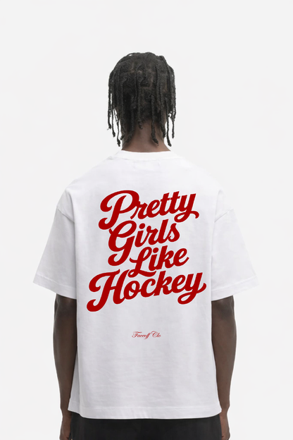 Oversized Shirt Pretty Girls Like Hockey