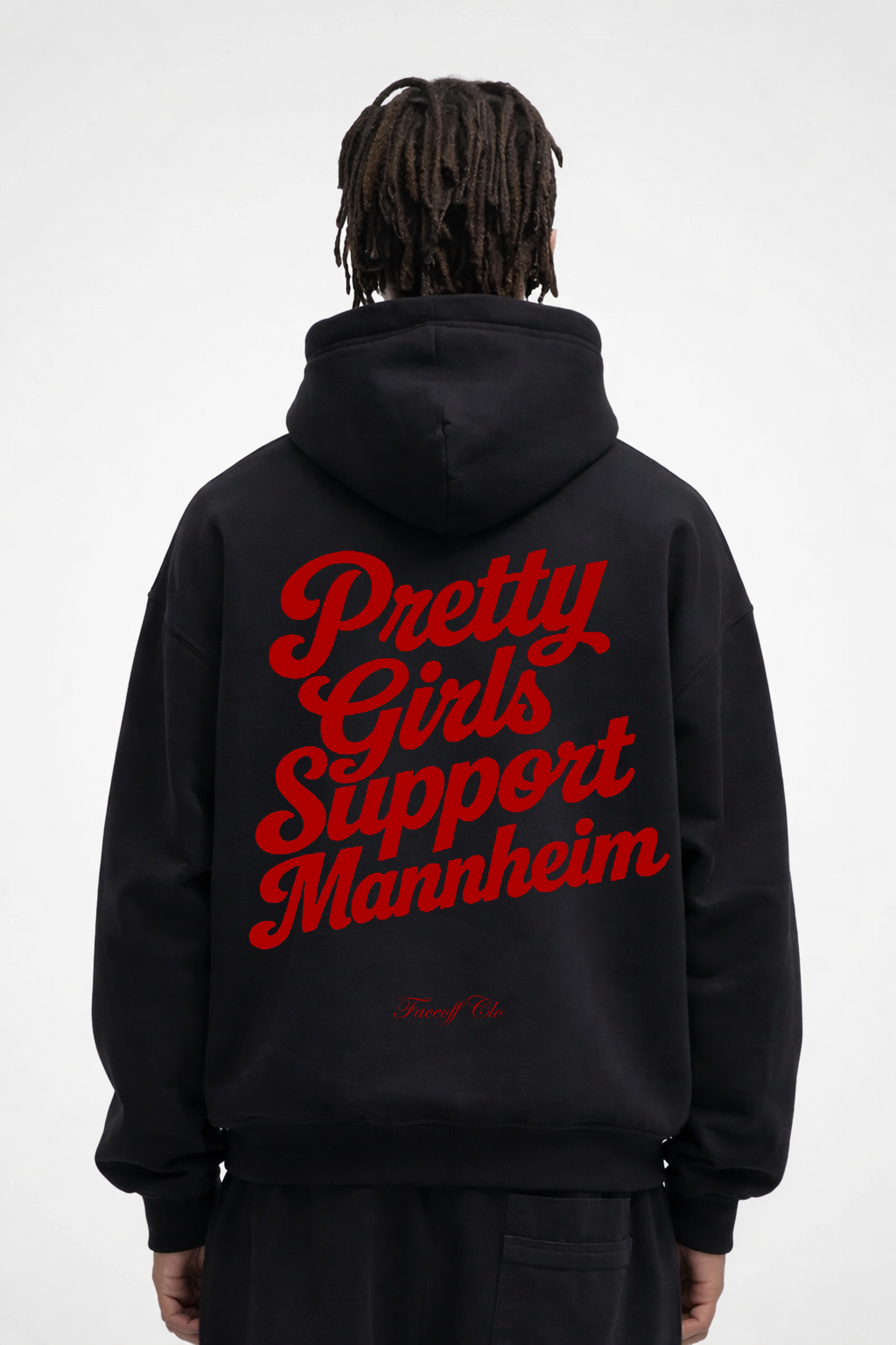 Oversized Hoodie Pretty Girls Support Mannheim