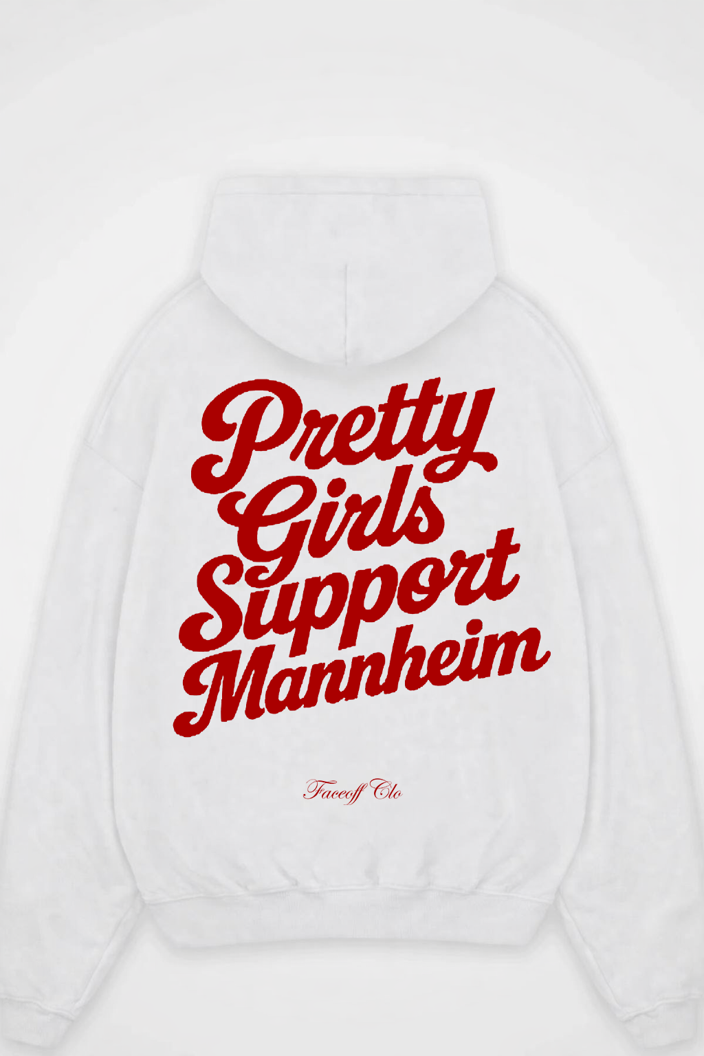 Oversized Hoodie Pretty Girls Support Mannheim
