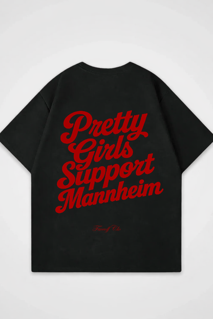 Oversized Shirt Pretty Girls Support Mannheim