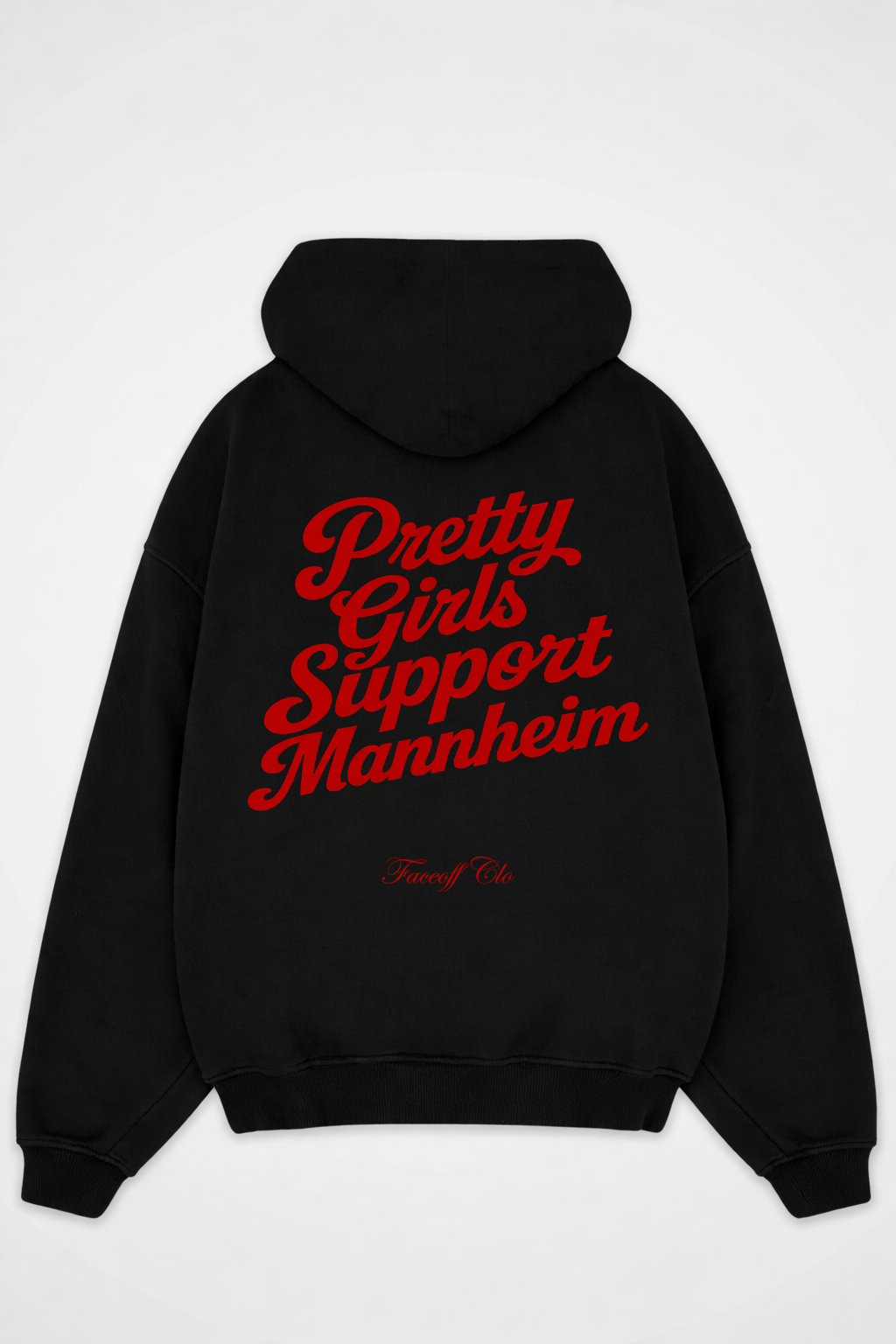 Oversized Hoodie Pretty Girls Support Mannheim