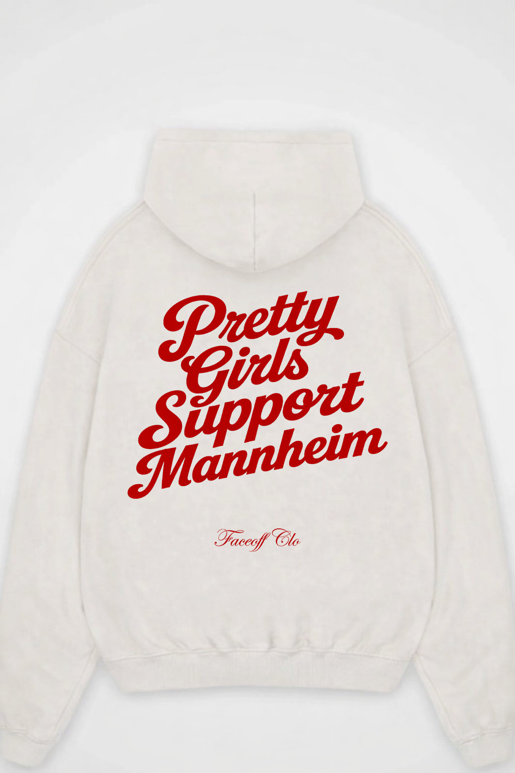 Oversized Hoodie Pretty Girls Support Mannheim