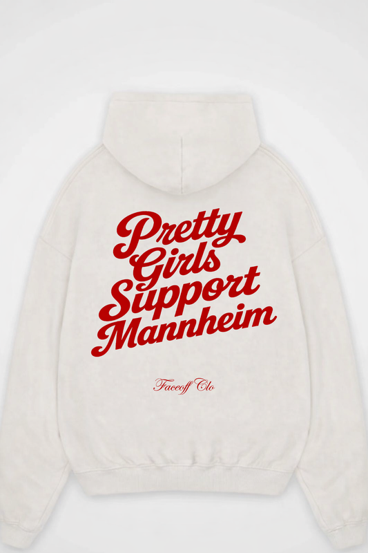 Oversized Hoodie Pretty Girls Support Mannheim