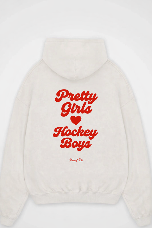 Oversized Hoodie Pretty Girls L Hockey Boys