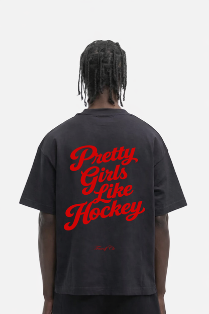 Oversized Shirt Pretty Girls Like Hockey