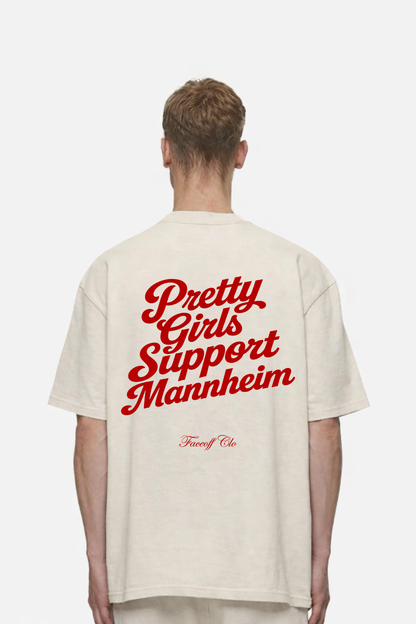 Oversized Shirt Pretty Girls Support Mannheim
