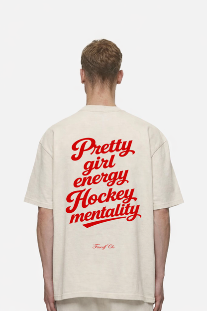 Oversized Shirt Pretty Girl energy Hockey Mentality