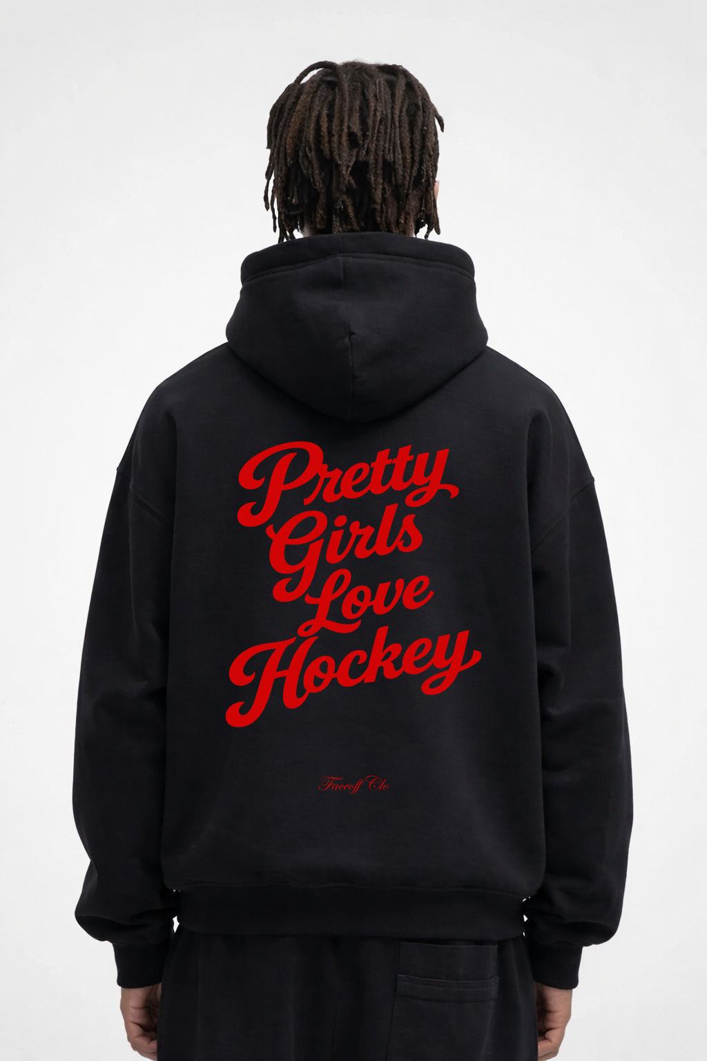 Oversized Hoodie Pretty Girls Love Hockey