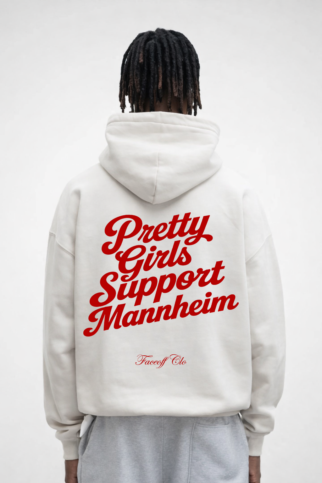 Oversized Hoodie Pretty Girls Support Mannheim