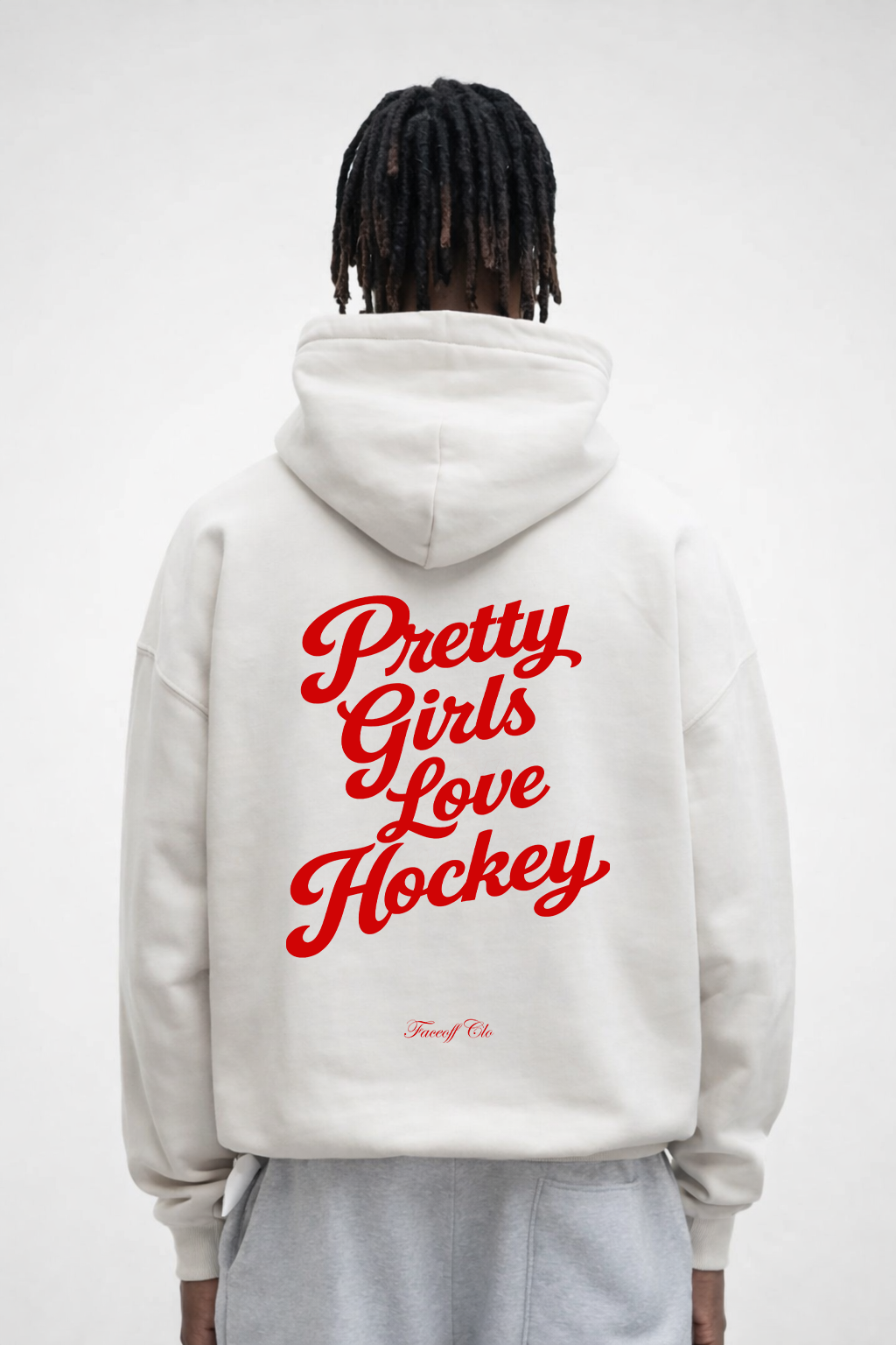 Oversized Hoodie Pretty Girls Love Hockey