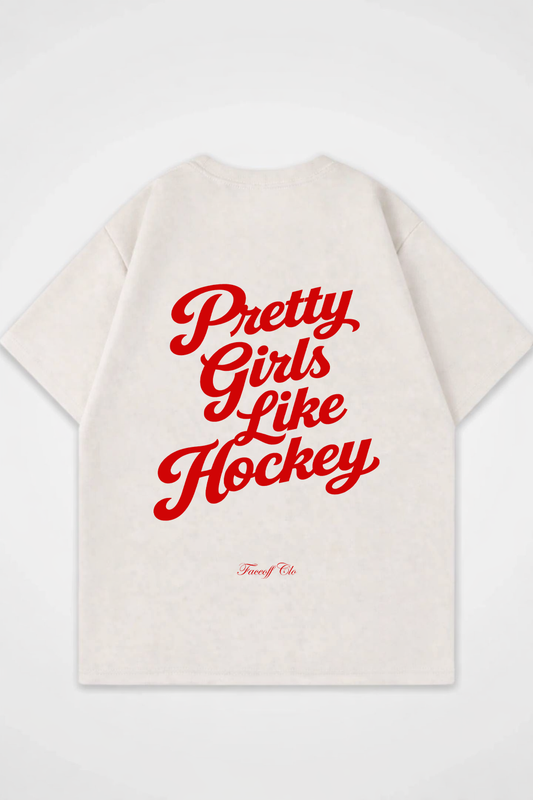 Oversized Shirt Pretty Girls Like Hockey